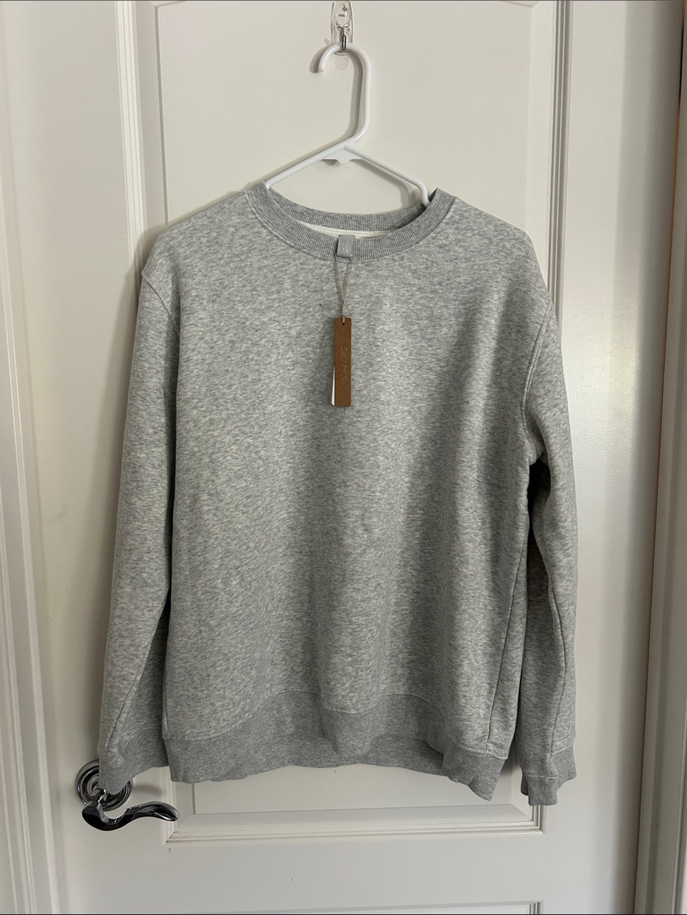 Skims Men's Heather Gray Crewneck Sweatshirt  medium
